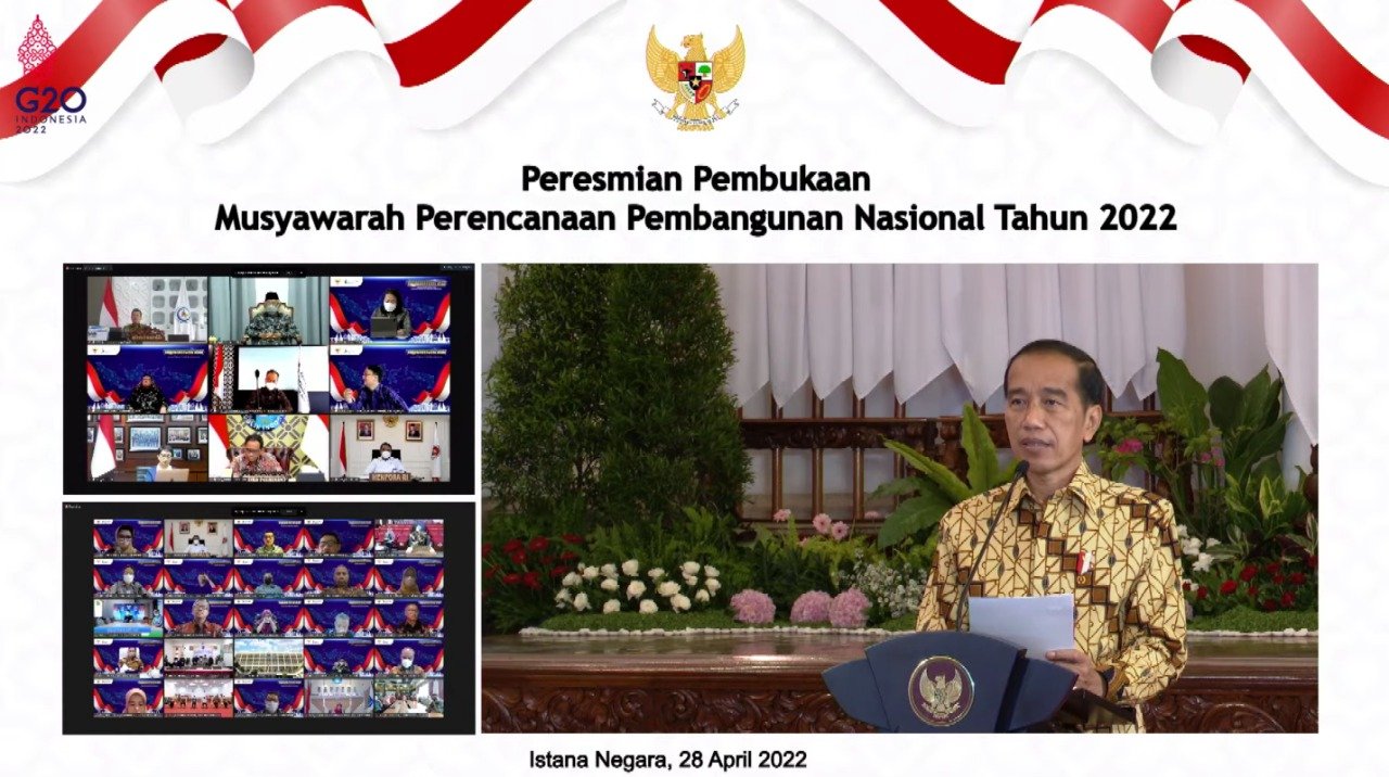 Presiden Jokowi Buka Musrenbangnas 2022