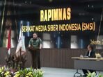 Brigjen TNI Iroth Beri Bimbingan Teknis Media Siber di Rapimnas SMSI
