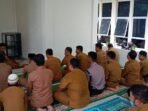 Perdana, Jajaran Disdikpora Majene Shalat Berjamaah di Mushalla Nurul Ilmi